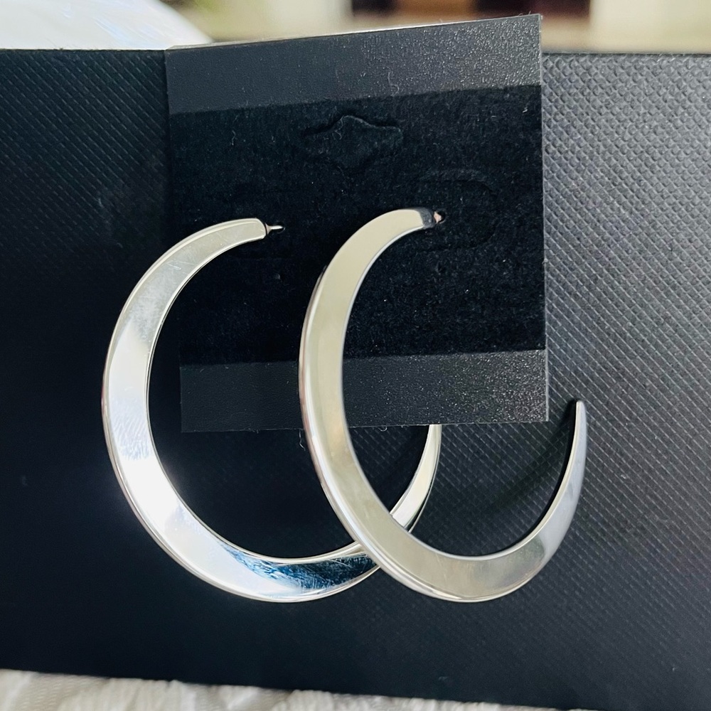 Silver Hoop Earrings